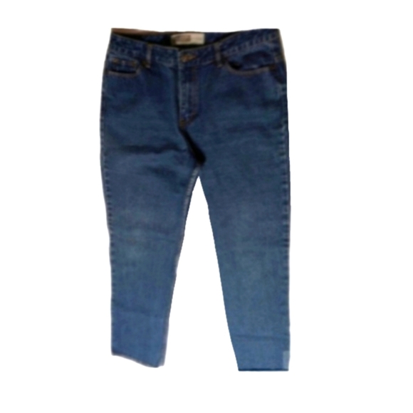 Vintage 90s Route 66 Jean Straight Mid Rise Girl 12A Fit 32x29 Dark Wash Blue - Picture 1 of 10